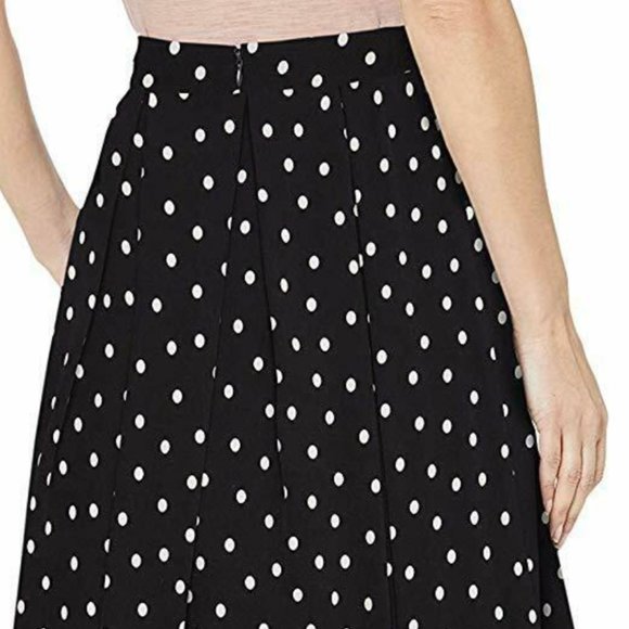Tahari Polka Dot Pleated Skirt (NWT) - Picture 2 of 14